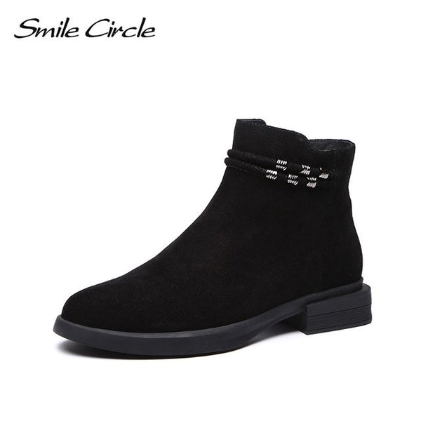 Smile Circle Ankle boots women