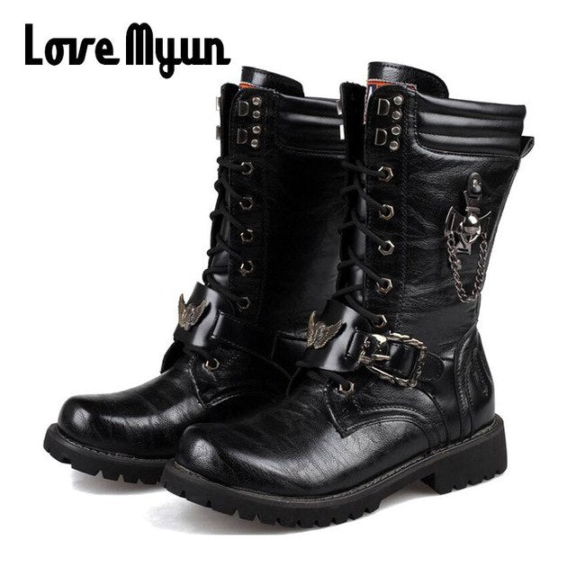 Men Motocross Boots Motorcycle Shoes