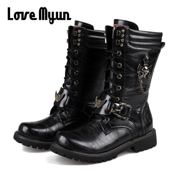 Men Motocross Boots Motorcycle Shoes